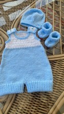 Hand Knitted Baby Romper Set