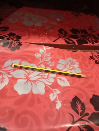 Old used yellow pencil - yellow,