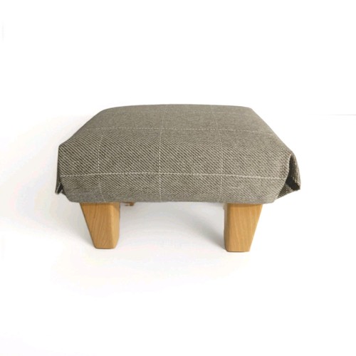 Upholstered footstool ottoman - upholstered,