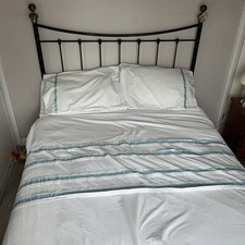 King Size Duvet Set with Two Pillow Cases From Debenhams White & Blue