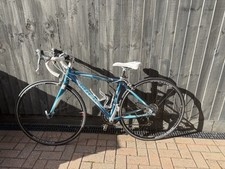 A Gorgeous Blue And White Trek Ladies Racing Bike. Bontrager Tires. Much Loved