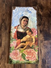 Handmade Decoupage Art Madonna