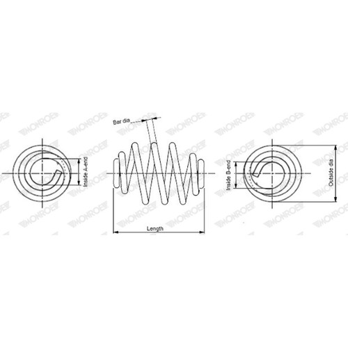Coil spring for - (single),