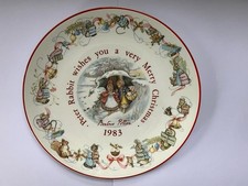 Christmas Vintage Beatrix Potter 80’s Plate