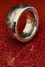 Silver Plated Coin Ring