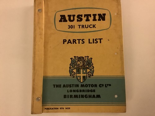 Austin 301 truck parts - austin,