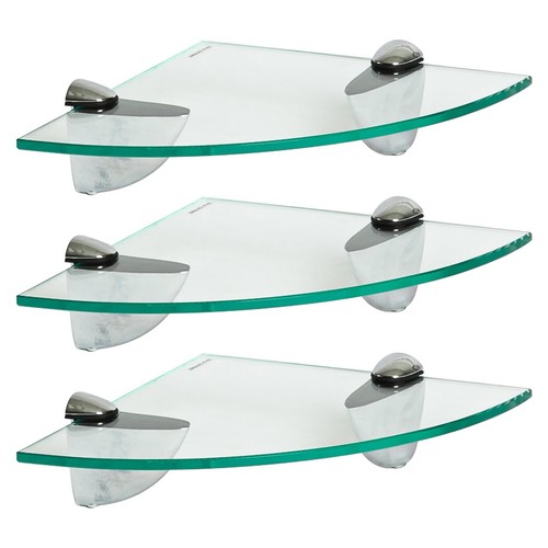 Clear 20cm floating glass - 3x,
