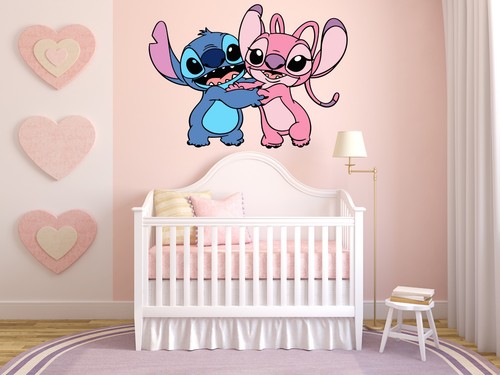 Disney stitch angel wall - disney,