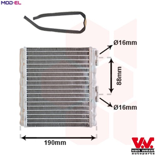Heat exchanger interior - heat,