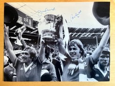 Jimmy & Brian Greenhoff Signed 16x12 Photo Manchester United 1977 Autographs COA