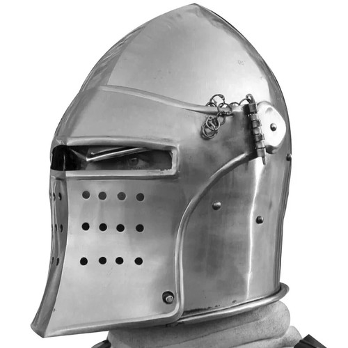 Medieval barbuta helmet - medieval,