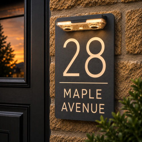 House number plaques - number,