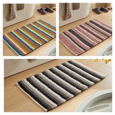 Padstow Stripe Bath Mat Non