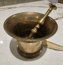 Brass Pestle and Mortar Set