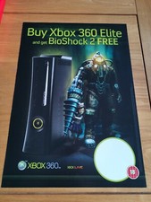 Bioshock 2 Original Vintage (2010) XBox 360 (Elite) Pre Order Game Poster (RARE)