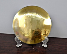 Nice Older Sterling Silver Disk Paten for your Chalice, Crucifixion Scene (PT50)