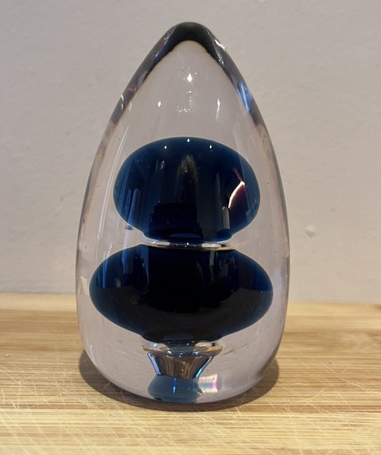 Vtg paperweight art - vtg, glass