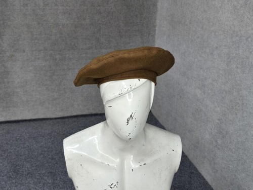 Handmade brown wool tam - brown,