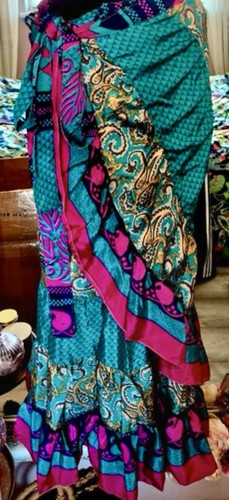 Recycled silk sari wrap tie - recycled, sari: