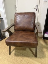 Modern Vegan Leather Armchair