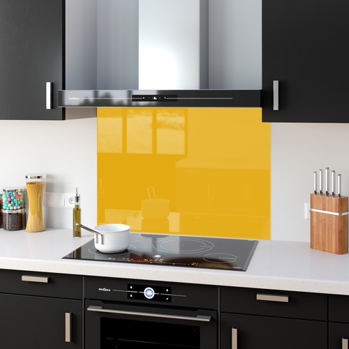 Glass splashback wall - splashback, panel