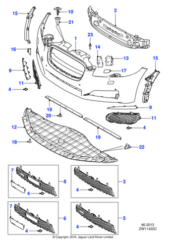 Jaguar bumper blade 2 - bumper, 4.2