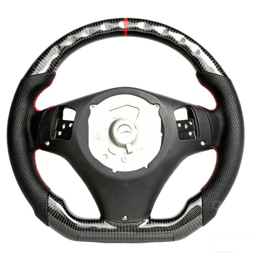 Flat carbon fiber steering - carbon,