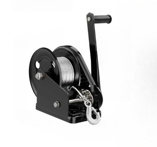Hand crank winch with - hand-crank,