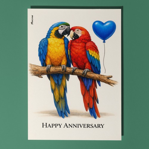 Animal hugs macaws colorful - animal, macaws: