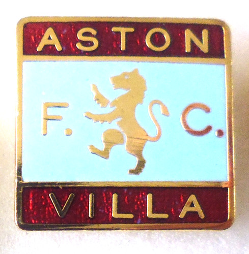 Aston villa football enamel - football,