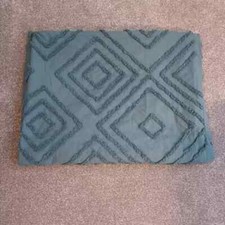 Next teal single duvet cover: 60% cotton/ 40% polyester: No pillow case.