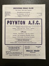 22.4.1978. Poynton FC v