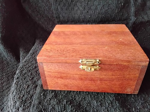 Handmade wooden mahogany box - handmade,