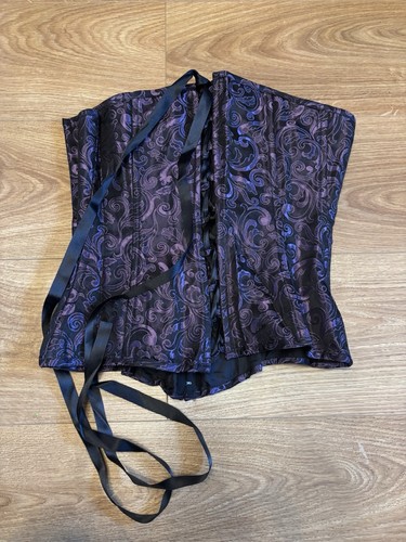 Goth style lace corset top - goth, lace-up