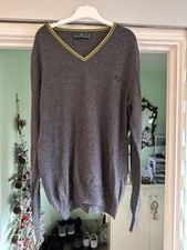 Fred Perry 100% Wool V Neck