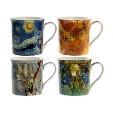 Set Of 4 Fine China Van Gogh