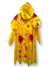 Halloween Yellow Bloodied Sou'wester fisherman jacket & hat Size M - UNUSED