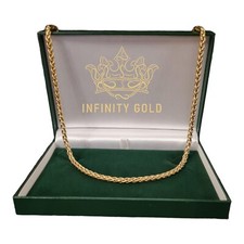 Mens 5mm Wheat Chain 9ct Gold Filled 24inch Length 