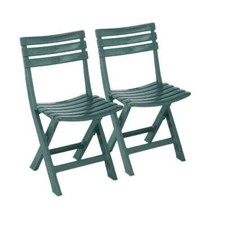 2Pc Plastic Green Outdoor