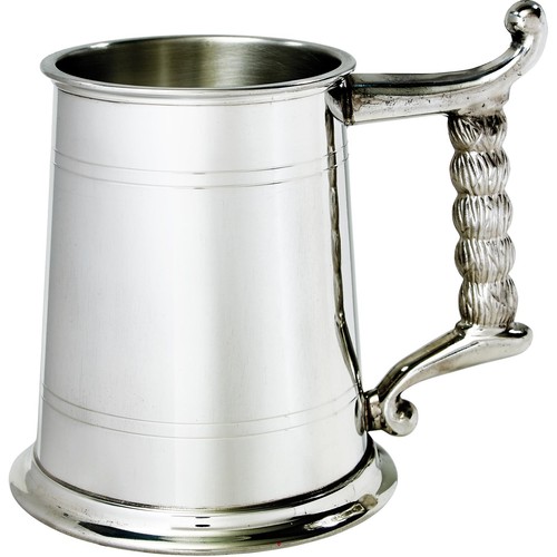Pewter tankard pint plain - tankard,