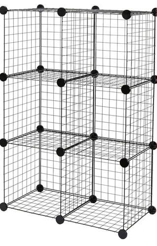 Modular metal wire cube - wire,