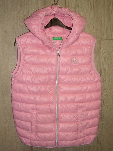 Benetton girls pink hooded - girls,