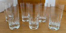 6 x GLASS CRYSTAL HI BALL