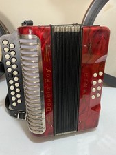 Hohner Double Ray Black Dot Button Accordion in B/C
