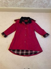 Welligogs Odette Cranberry Fishtail Coat Size 18