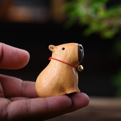 Wooden mini animal sculpture - wooden,
