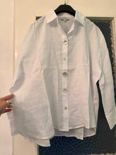 Cos women linen white shirt - women's,