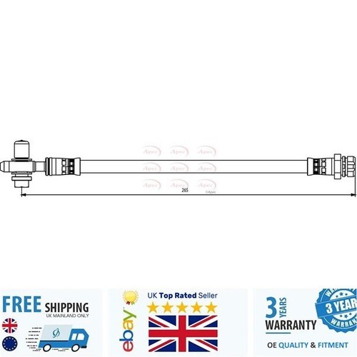 Brake hose hos3865 for - brake, vw