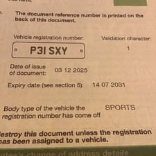 Private Number Plate