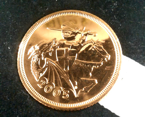 Proof gold half sovereign - half,